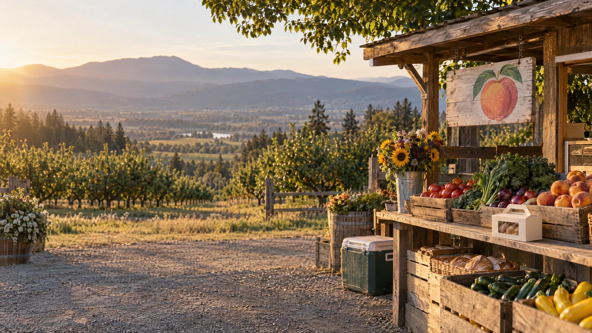 Southern Oregon farm stand in the Rogue Valley
